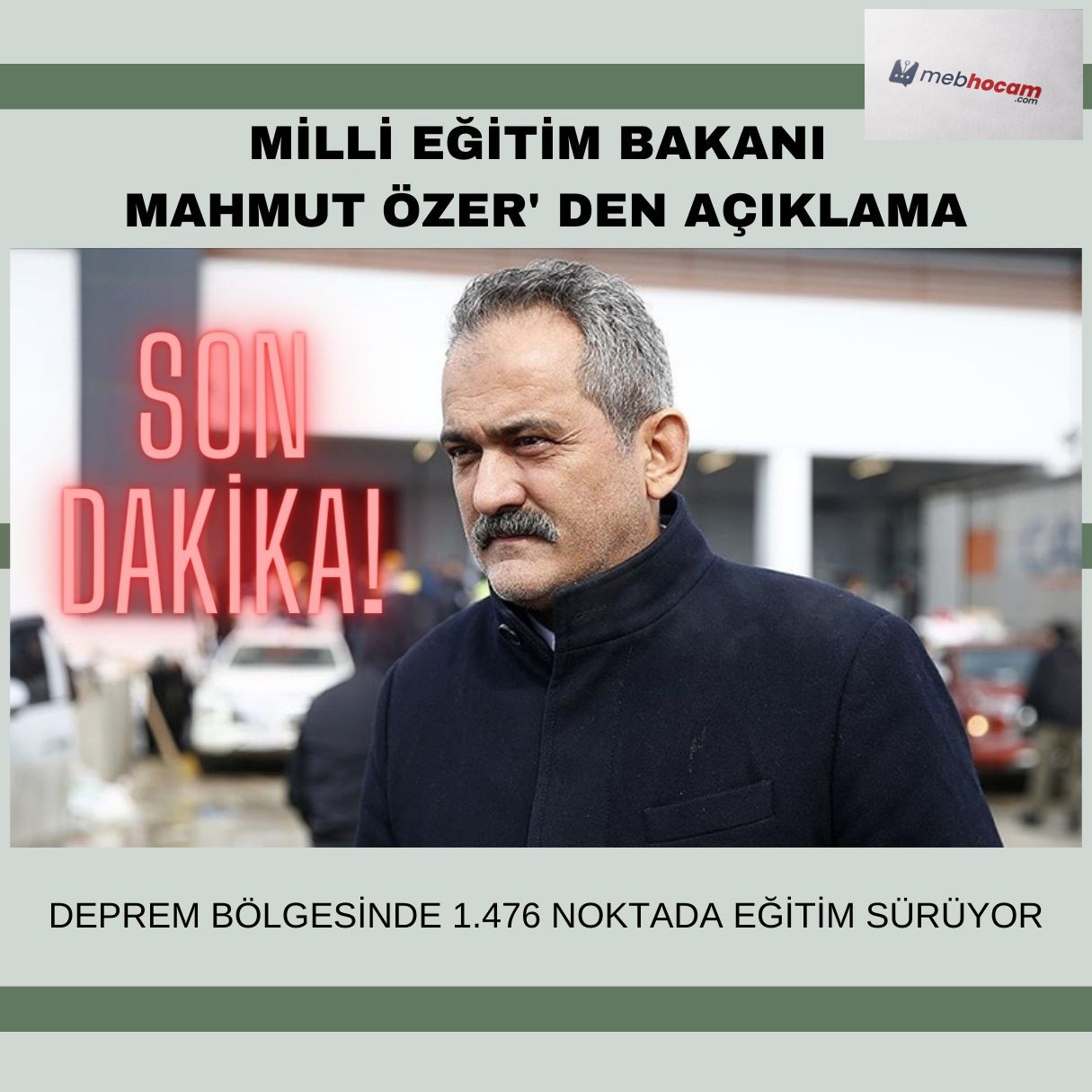 Deprem bölgesinde 1.476 noktada eğitim sürüyor