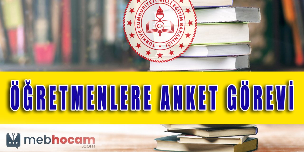 MEB'den öğretmenlere anket görevi