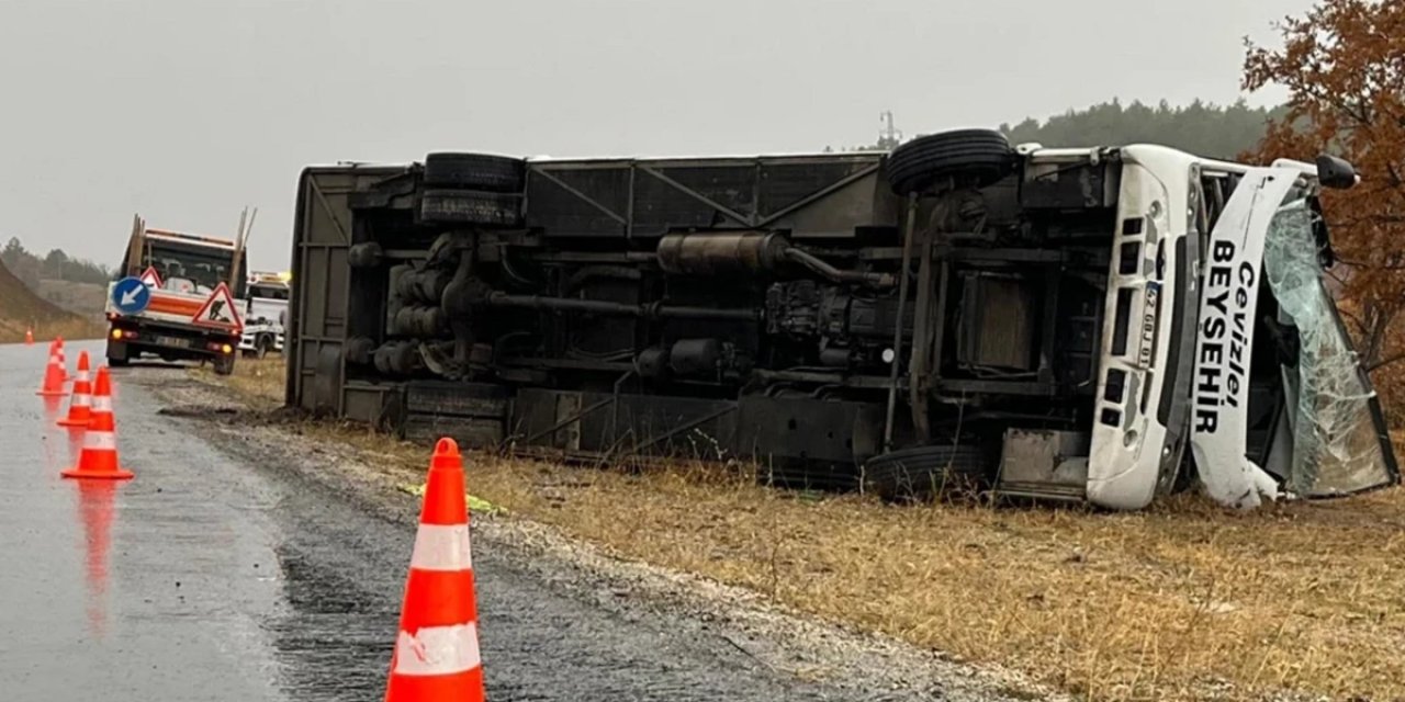 Okul Servisi Devrildi: 28 Öğrenci Yaralandı