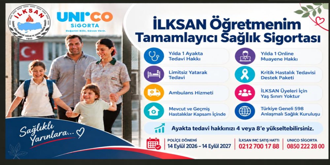 Öğretmenlere Özel Sağlık Destek Paketi: İLKSAN Tamamlayıcı Sağlık Sigortası Detayları Açıklandı